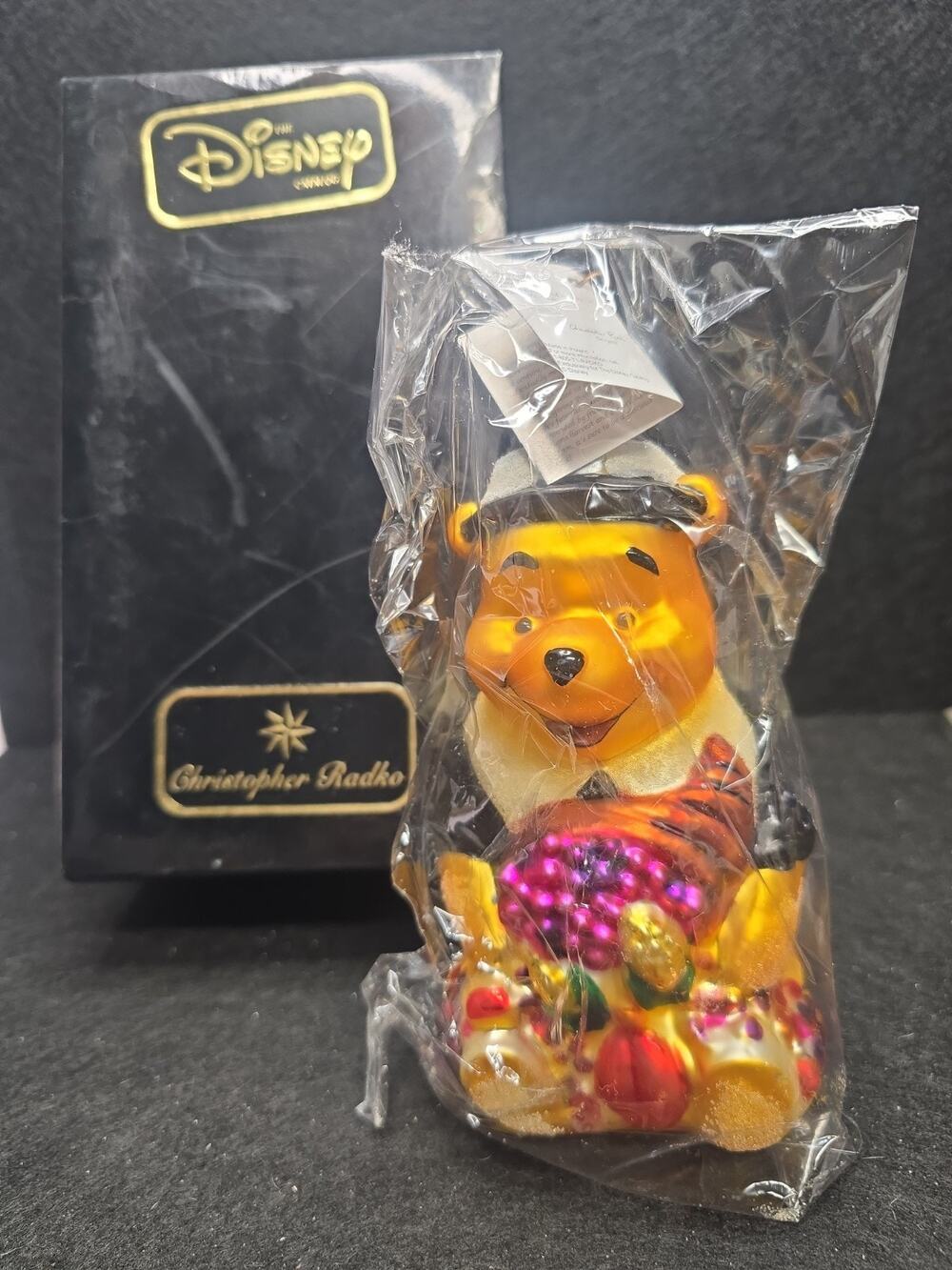 Christopher Radko Winnie Pooh Bear Disney Thanksgiving Christmas Ornament 1997